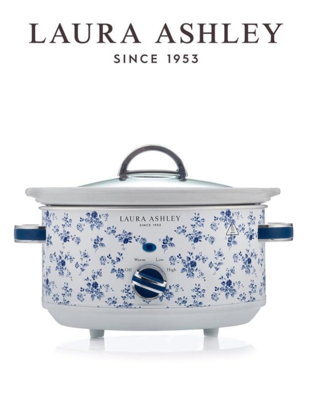 LAURA ASHLEY Slow Cooker Crockpot,  3.7 Quart